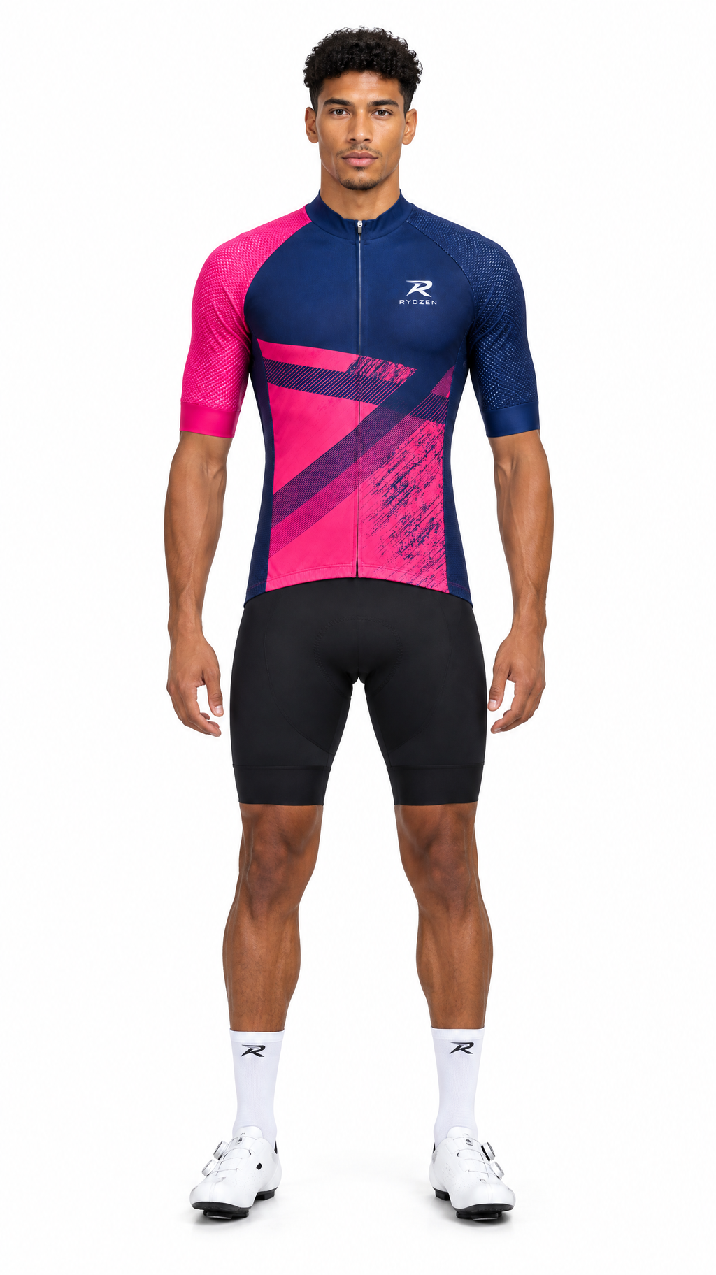Maillot Cyclisme Homme Rose RYDZEN Rydzen