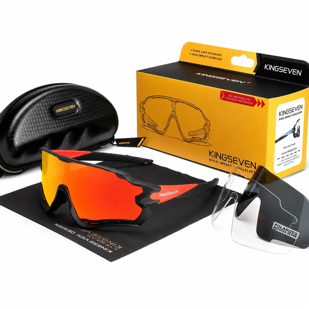 Lunettes de soleil sport KINGSEVEN LS911 - Verres polarisées UV400 Rydzen
