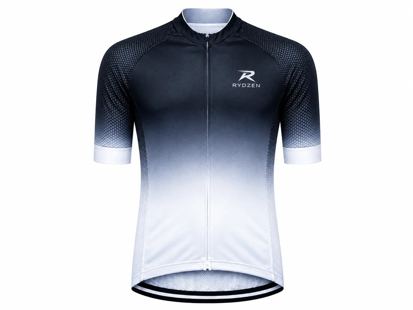 Maillot Cyclisme Homme Noir/Blanc Rydzen Rydzen