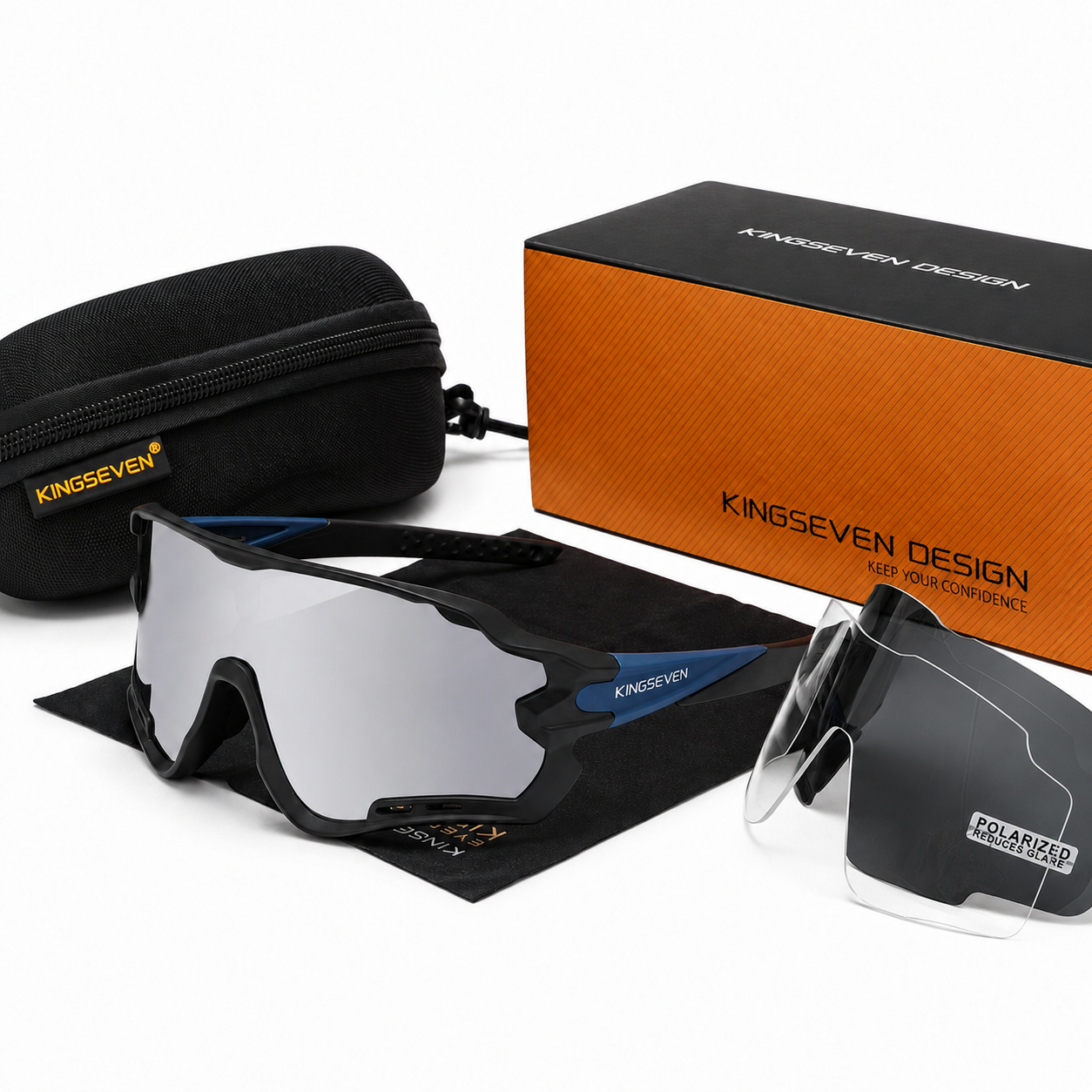 Lunettes de sport KINGSEVEN LS911 - Verres polarisés UV400