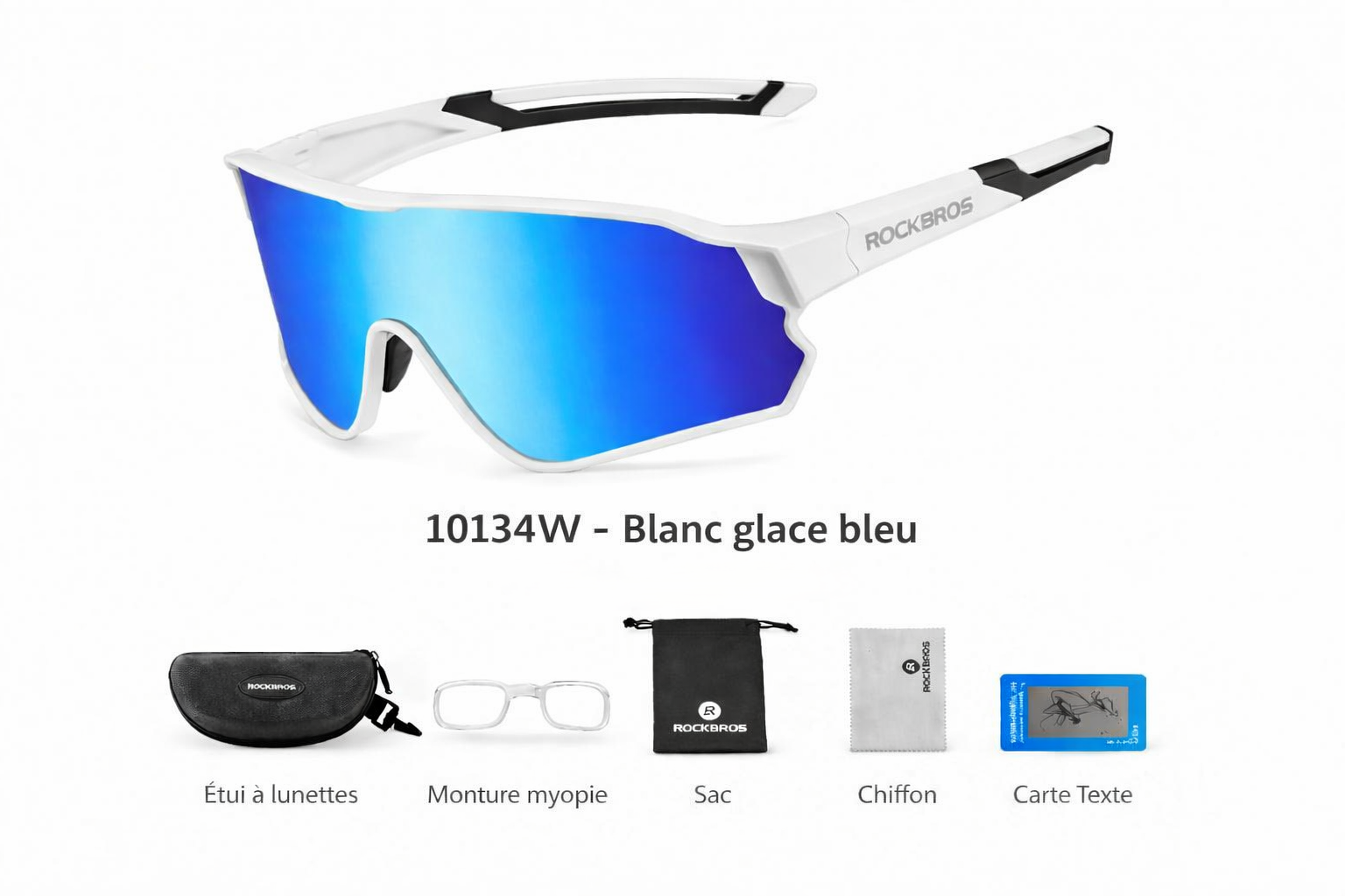 Lunettes de sport ROCKBROS SP179 - Verres polarisés UV400 Rydzen
