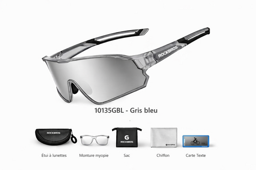 Lunettes de sport ROCKBROS SP179 - Verres polarisés UV400 Rydzen