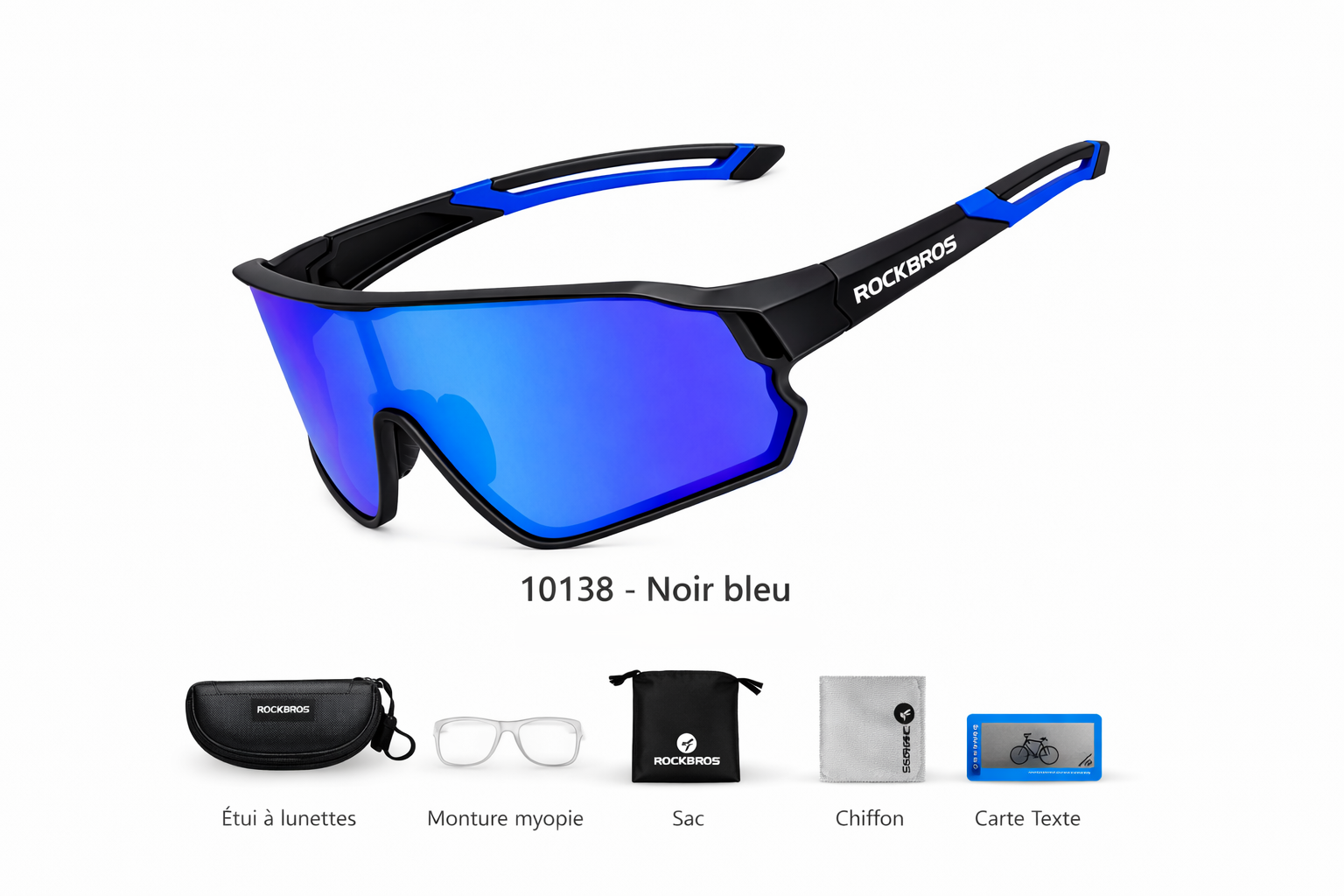 Lunettes de sport ROCKBROS SP179 - Verres polarisés UV400 Rydzen